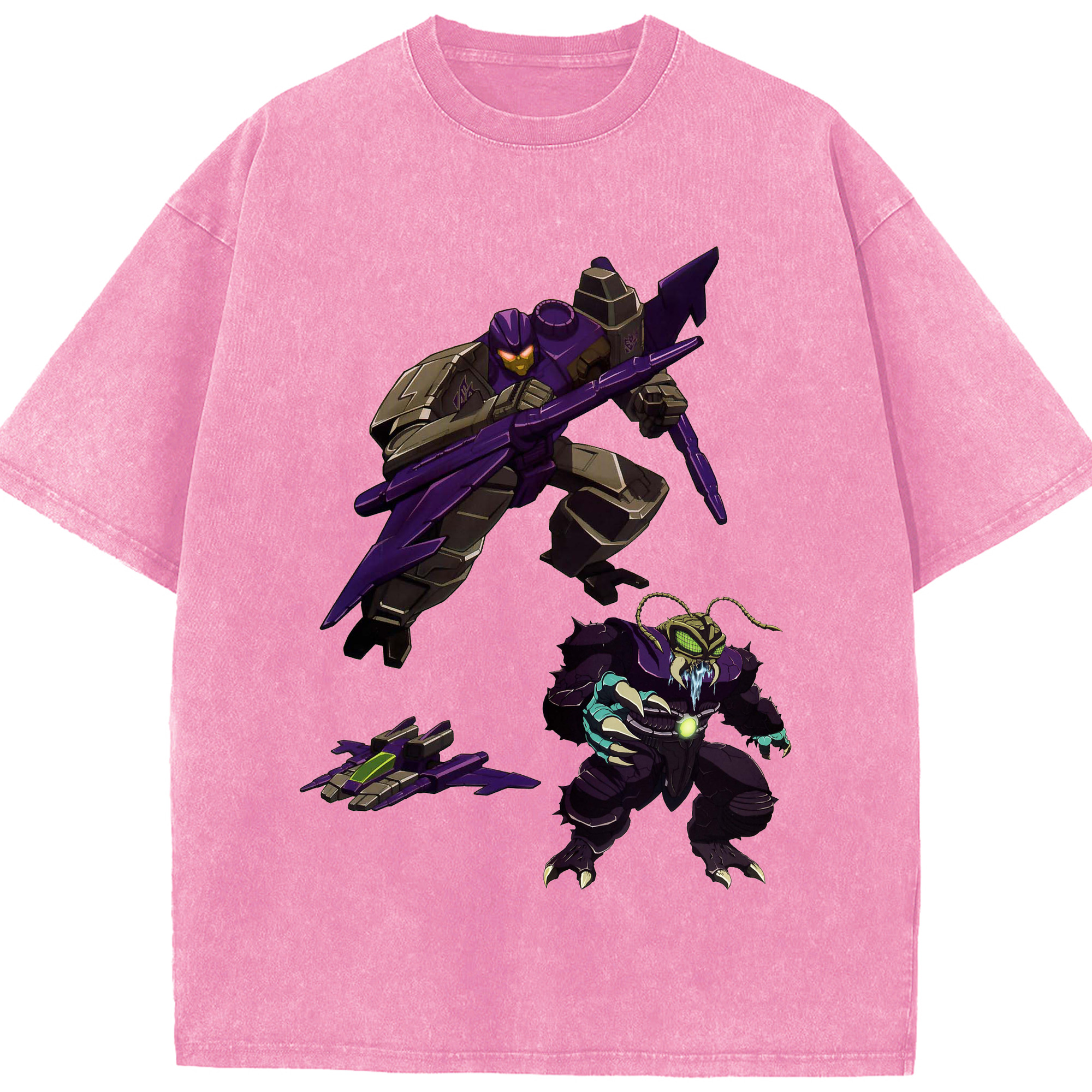 （画像用）  綿100% ヴィンテージ風 半袖Tシャツ（フロントプリント）